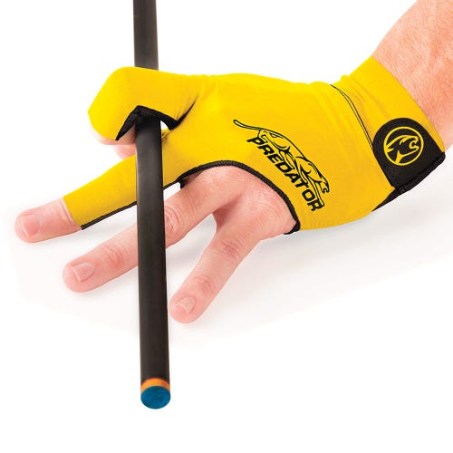 Predator Second Skin Yellow Billiard Glove - Left Hand